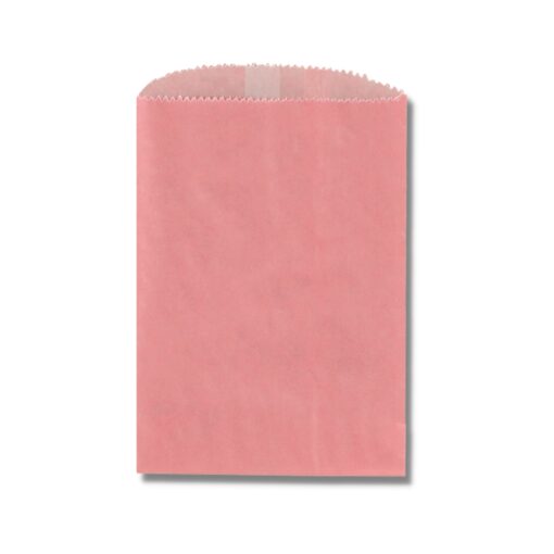 Image of Petal Pink Glassine Lined Gourmet Paper Bag.