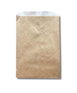 Image of Brown Recycled Natural Glassine Lined Gourmet Paper Bag.