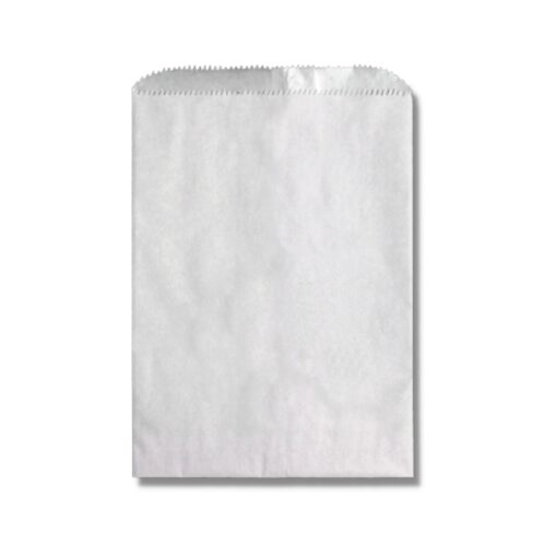 Image of White Glassine Lined Gourmet Paper Bag.